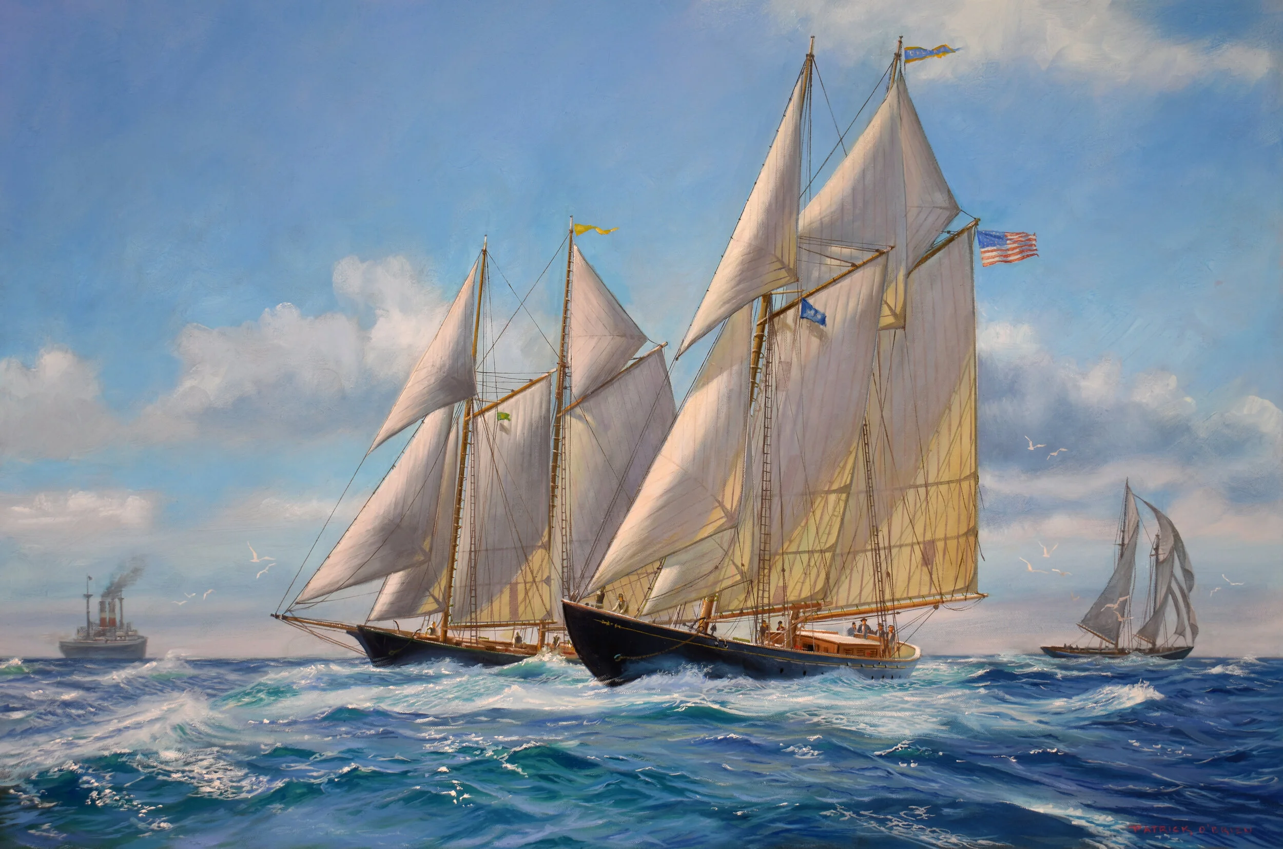 ships at sea paintings — Patrick O'Brien Studio